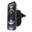 Belkin MagSafe-Compatible Magnetic Wireless Car Charger 10W - BoostCharge Pro Wireless Charger, Magnetic Car Vent Phone Mount for iPhone 16, iPhone 15, 14, & 13 Series, Power Supply Included - Black