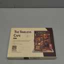 The Timeless Cafe Book Nook Vintage Miniature Dollhouse with LED Lighting, DIY 3D Puzzle Bookshelf Decor for Adults, Coffeehouse Gifts for Book Lovers