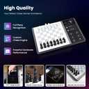 Chessnut Evo AI Chess Computer Built-in Maia Engine, Customizable Chess Bot, Full Piece Recognition, LED Lights Play Online on Major Chess Platforms Smart Electronic Chessboard