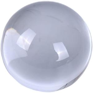 JITEM Crystal Ball Quartz Glass Transparent Ball Feng Shui Transparent Color Magic Natural Glass Ball Decoration Photography Healing Chakra Stones Zhenghong (Color Clear)