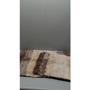 Arotive Bathroom Rugs Sets 2 Piece, Shaggy Soft and Absorbent Microfiber Bath Rugs, Non-Slip, Machine Washable Dry Bath Mats for Bathroom, 30x20 and 24x16,Brown