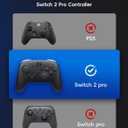 Compatible with Switch 2 Pro Controller Case, Hard Shell Protector Case Compatible with Switch 2 Pro Controller, Shock-Proof, Anti-Scratch, Water-Resistant Protective Cover