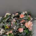 Pack of 2 Wedding Arch, Artificial Flowers, Wedding DecorFlower Garland Be Suited to Banquet, Party, Reception Entrance Welcome Sign and Background Decoration (Champagne)