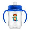 Dr. Brown's Milestones Soft Spout Sippy Cup with Handles, BPA-Free, Blue Tiger Hero (1 Pack)