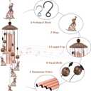 Dog Wind Chimes for Outside, 35 Metal Dog WindChimes Gifts for Women/Men, Decoration for Outdoor, Home, Garden, Patio, Backyard