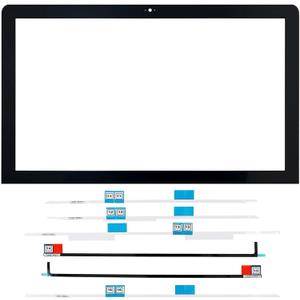 New A1419 A2115 A1862 LCD Display Front Glass Panel Cover with LCD Panel Adhesive Strip Kit Replacement for iMac 27" A1419 A2115 A1862 2012-2020 Year Glass Front Protective Glass