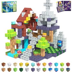 Magnetic Blocks Building Toys for Kids Ages 3+, 48 PCS Magnetic Blocks for Kids Ages 4-8, Magnet Cubes, STEM Sensory Toys for Boys & Girls, Birthday Gifts for Kids