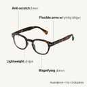 IZIPIZI READING #C Reading Glasses for Women and Men – Square Glasses with Anti-Scratch Lenses, Lightweight Fashion Frame
