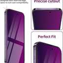 2 Pack Privacy Screen Protector for iPhone 14 Pro Max Tempered Glass 6.7inch Private Saver Anti-Spy Anti-Blue Light Eye Protection Anti-Scratch Full Coverage