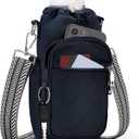 SYTRAH Water Bottle Carrier Bag with Strap, Water Bottle Purse with Phone Pocket 40oz for Walking Hiking