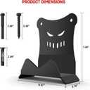 Door Storage Hangers Removable Wall Mounted Door Storage Holder Brackets with Anti-Scratch Rubber Lining, Compatible with 1956-2024 Jeep Wrangler CJ YJ TJ LJ JK JKU JL JLU Gladiator JT(2 PCS)