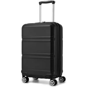 Kono 20'' Carry on Luggage Lightweight with Spinner Wheel TSA Lock Hardside Luggage Airline Approved Carry on Suitcase Grey