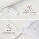 Bedsure Duvet Cover King Size - Soft Double Brushed Bedding Set for Kids & Adults, Zipper Closure, 3 Pieces, Includes 1 Duvet Cover (104"x90") & 2 Pillow Shams, NO Comforter, Cream White