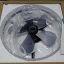 Ceiling Fans with Lights, 19.7'' Flush Mount Ceiling Fan with Lights and Remote, 3000K-6000K Dimmable Modern Low Profile Ceiling Fans for Bedroom Living Room, 6 Speeds Fandelier LED Fan Light (Black)