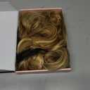 REECHO Clip in Hair Extensions, 4PCS Hair Extensions 24" Thick Long Beach Waves hair extensions HE003 Invisible Lace Weft Medium Blonde with Blonde Highlights