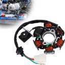 Magneto Stator 5 Wire AC 6 Pole Replacement for 50cc 100cc 125cc 150cc Engine for ATV Go Kart Dune Buggy Dirt Bike Quad, 5 Wire in 1 Female Plug Ignition Stator Magneto