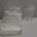 Nuogo 12 Pcs Plastic Clear Cylinder Vase for Home 10 Inch Acrylic Flower Clear Vase Centerpiece for Centerpieces Wedding Party Decorations