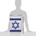 Breeze Decor Bandera de Israel Israeli Flag Pole Set Home Banner Yard Sign Room Post Gravesite Stand Cemetery Flagpole Outdoor Tapestry Grandma Gifts Grave, Jewish Decorations Made in USA
