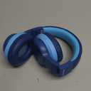 iClever BTH12 Kids Bluetooth Headphones,Colorful LED Lights Kids Headphones Wireless,74/85dBA Safe Volume,85H Playtime,Fast Charging,Bluetooth 5.2,Over Ear,Built-in Mic for iPad/Tablet/Airplane,Blue