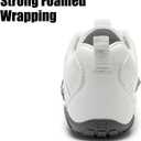 WateLves Barefoot Water Shoes Women Men Breathable Wide Width Toe Box Beach Walking Shoes Comfortable Slip On Minimalist Sneakers for Travel Hiking (White)