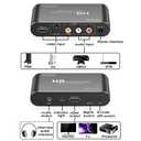 AV Svideo to HDMI Converter Upscaler, 3RCA CVBS AV Svideo to HDMI Converter Scaler, Support 1080P for Wii, PS2, PS3, Xbox 360, Blu Ray Player, DVD and More