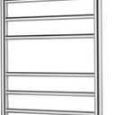 Electric Heated Towel Warmer - Wall Mounted Bathroom Towel Rack, Plug-in Design & Brushed Stainless Steel Finish 8 Bar (Polished)