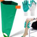 Vicenpal 2 Pcs Easy Slide Compression Sock Aid Device for Putting on Socks Stocking Helper Tool Compression Donning Gloves Assist for Seniors Elderly Women