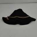 Witch Wizard Hat for Adults, Felt Wide Brim Pointed Hat, Oktoberfest, Halloween Scarecrow Costume Accessory (Black)