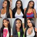 Straight Human Hair Bundles 34 34 34 Inch Double Weft Straight Bundle Unprocessed Brazilian Hair Extensions Soft And Healthy 3 Bundles 150G Quick Weave For Women Deals