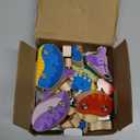 JugueteLand Wooden Dinosaur Blocks, Snap Together Building Toys, Dinosaur Take Apart Toy Playset for Kids, Fine Motor Skill STEM Learning Toys for Toddlers Gift for 3 4 5 6 Years Kids