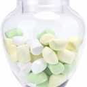Glass Apothecary Jars with Lid, Clear Glass Candy Jar for Candy Buffet, Decorative Glass Jar for Party, Wedding and Home Decor, Classic Glass Candy Canister (Height: 12.6", Diameter: 6.5")