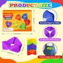 Fidget Sensory Toys for Kids - 6Pack Quiet Textures Sensory Flip Cube for ADHD, Anxiety & Stress Relief, Non-Toxic Durable Desk Fidgets for Classroom, Home & Travel, for Toddlers & Teens