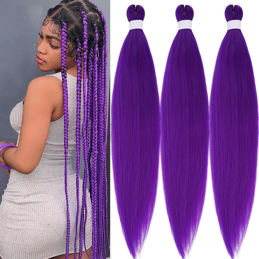 26 Inch 3 Pack Pre Stretched Braiding Hair