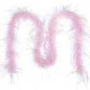 THARAHT 2Yard Ostrich Feather Boa Natural Fluffy Party Costume Decoration