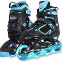 MammyGol Adjustable Inline Skates for Kids Boys Girls Youth with Light up Wheels Ages 4-16