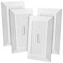 Bates- Classic Beadboard Single Switch Plate, 4 Pack, Light Switch Cover
