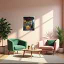 2 x obterie Landscape Paint by Numbers Kit for Adults Beginner Garden Oil Painting Kit Adult Paint by Number Kits on Canvas DIY Painting for Beginners Art by Numbers for Gifts Home Wall Decor 16x20 Inch (YF035)