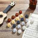 Nuanchu 20 Pieces Electric Guitar Knobs Top Hat Volume Tone Control Knobs Turning Guitar Knobs Speed Control Knob Vintage Pedal Control Knobs for Bass Instrument Parts Replacement, 5 Colors