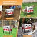 TGEYD 50LB Large Automatic Chicken Feeder – 8 Feeding Ports, No-Waste Poultry Feeder, with Adjustable Legs & Locking Lid