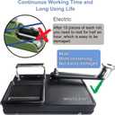 Cigarette Rolling Machine, with Storage Groove, Manual Dual-Track Upgrade Cigarette Machines, Suitable for 8.0 MM Diameter Size Cigarettes (80-100MM Lengths),Black (8.15 x 5.55 x 2.55 in)