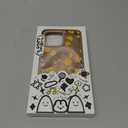 with Magnetic for iPhone 16 Pro MAX Case with Screen Protector, Anti-Fingerprint Translucent Matte Phone Cover for Girls Women-Autumn Flowers/Yellow