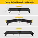 Across-Star Dual-Monitor Stand for Desk - Large Adjustable Length and Angle Riser for 2 Monitors, Double Computer Desktop Organizer, Shelf for TV, Laptop, Printer
