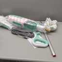 Shark Steam Mop with 2 Machine Washable Dirt Grip Pads, Removable Water Tank, Lightweight, Steam Cleaner for sealed Hard Floors, Marble, Stone, Hardwood, Tile, Laminate, White/Seafoam, S1000