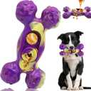 Magicorange Dog Chew Toys for Aggressive Chewers, 1 Pack Indestructible Toy for Medium/Large Breed, Nylon Dog Toys to Keep Them Busy,Bacon Flavor (Purple)