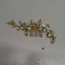 Yean Crystal Bride Wedding Hair Comb Gold Rhinestones Bridal Hair Piece Accessories for Women and Girls