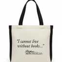 I Cannot live without Books ...Tote Bag Pack of 2