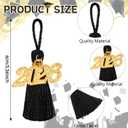 JULMELON 20 Pcs 2026 Mini Tassels Graduation, Black Silk Tassels 2.4 Inch Small Bookmark for Graduation Decor Party Favors DIY Projects Keychain Making Chocolates Decor