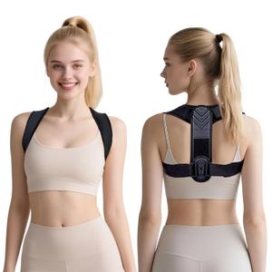 Posture Corrector for Women & Men  Adjustable Upper Back Brace for Posture Support, Breathable Back Straightener & Shoulder Brace for Neck, Spine, and Clavicle Pain Relief