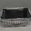 Tafura Freezer Organizer Bins (14" Lx7 Wx6.1 H) - 4 Pack Stackable Freezer Baskets Sort Frozen Meats & Food - Deep Freezer Organizer Bins with Handles for Upright & Chest Freezer (Black)