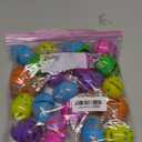 24 Pack Prefilled Easter Eggs with 3D Finger Lights Up Rings Toys Grow in the Dark Great for Kids Girls Boys Easter Basket Stuffers Party Favors Eggs Fillers